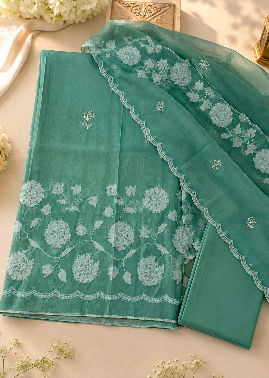 Teal Green Suit - Unstitched
