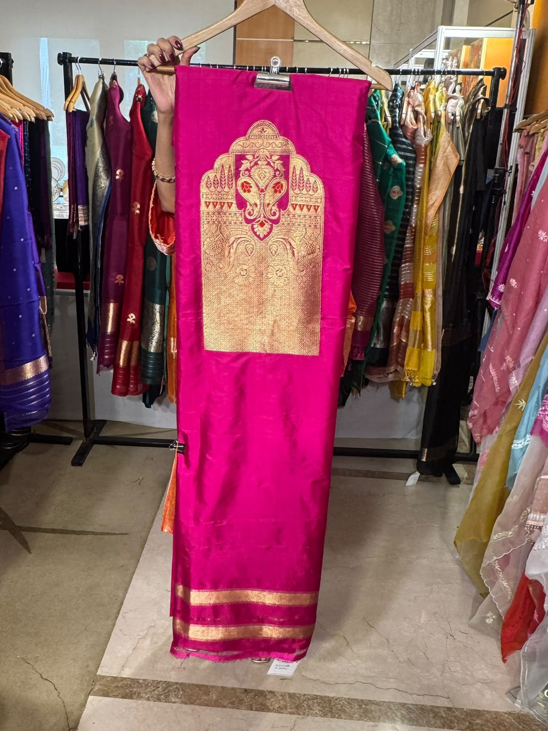 Magenta Silk Co-ord Set by Aurunii, product AU-FR-018 original product photograph