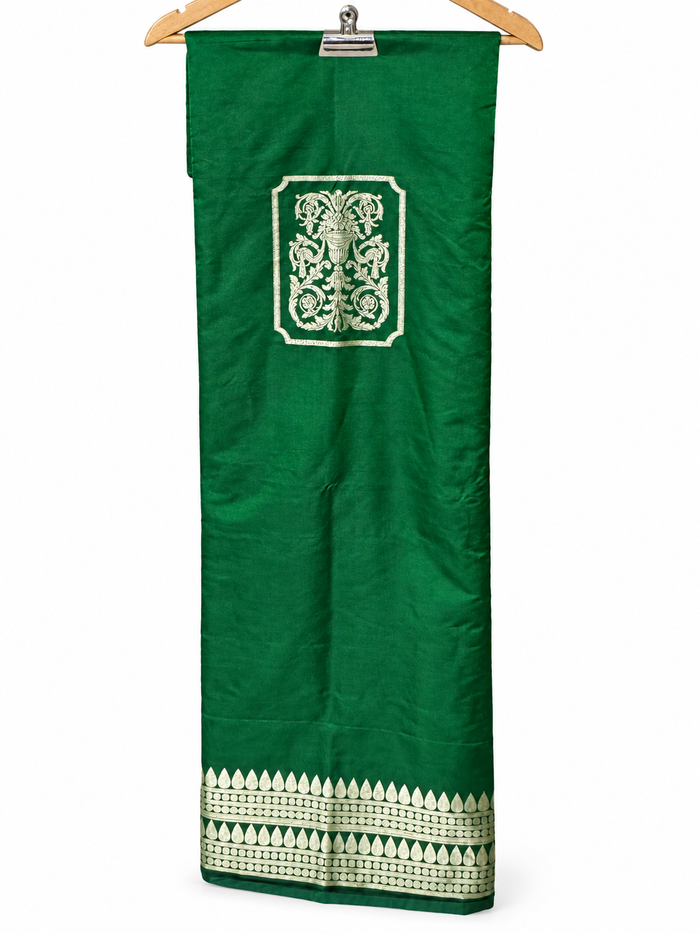 Green Banarasi Mashru Silk Co-ord Set