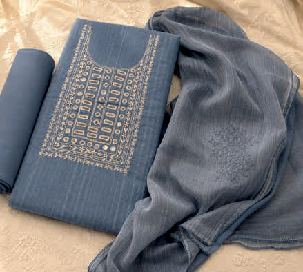 Dusty Blue Suit - Unstitched