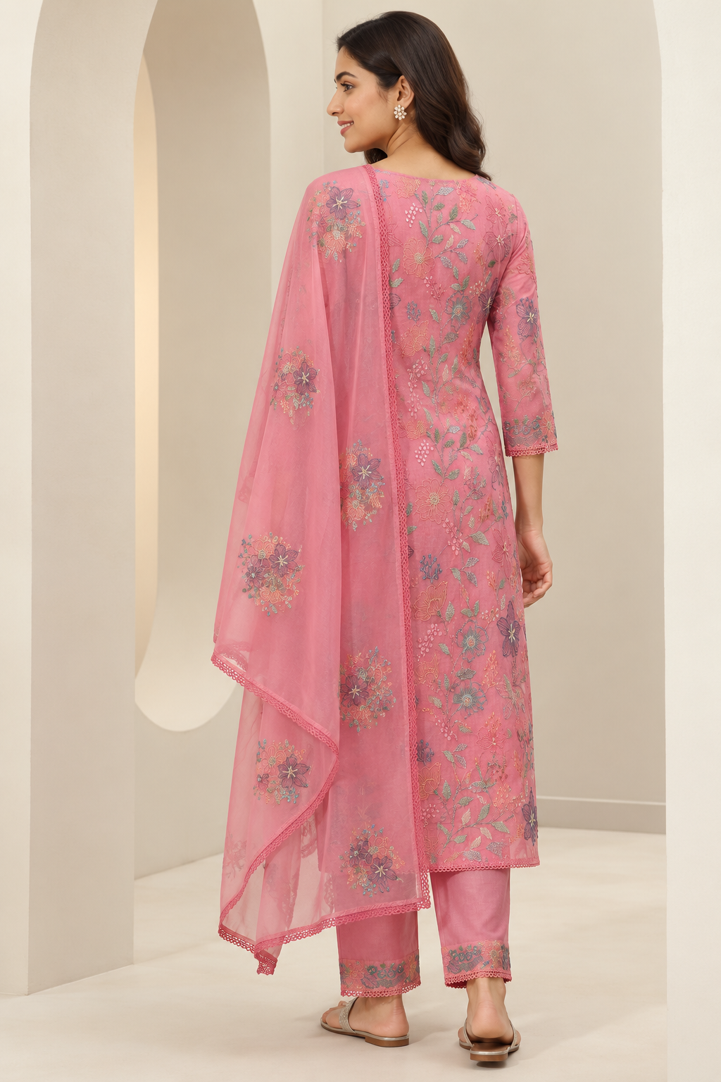 Rose Pink Suit - Unstitched